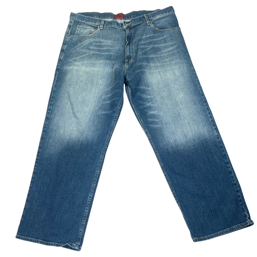 The Foundry Supply Co Jeans Mens 44x30 Blue Straight Leg Big & Tall Denim Casual